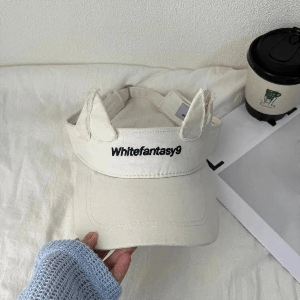 Cat Ears Baseball Cap – Cute Adjustable Embroidered Sun Hat