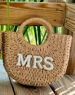 Bride Straw Beach Bag | Bachelorette Bridal Shower Gift