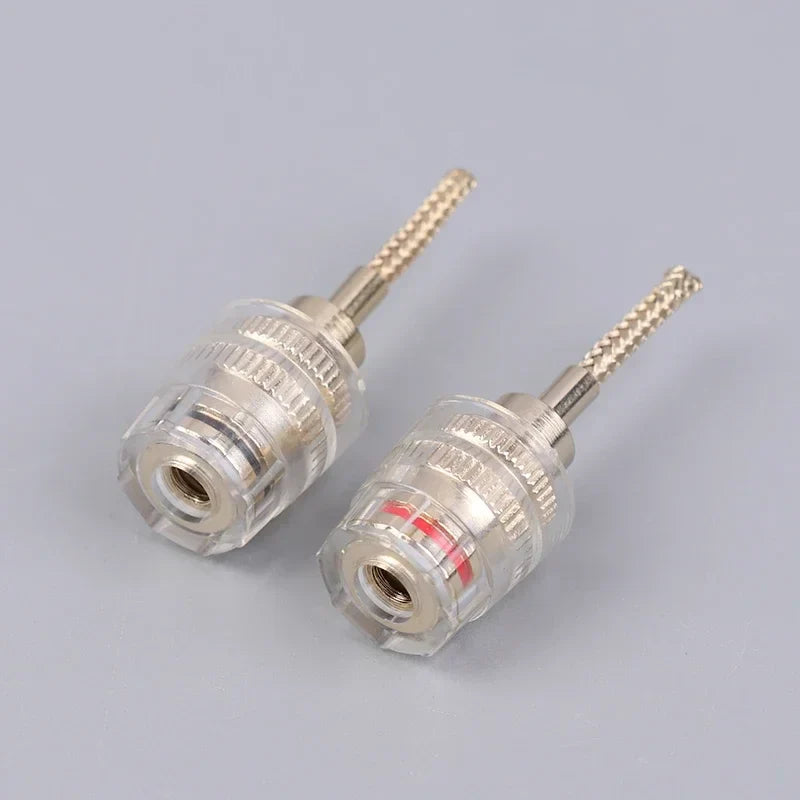 4mm Banana to 2mm Pin HIFI Adapter – Gold-Plated (2/4 Pack)