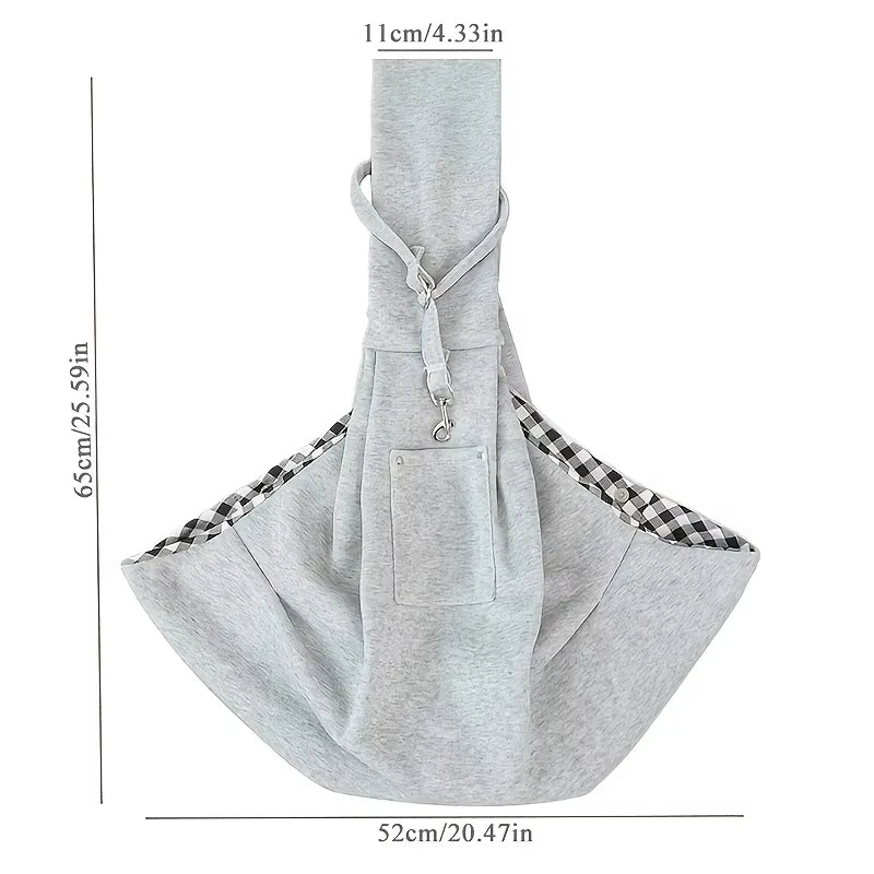 Escape-Proof Dog Cat Sling Carrier for Small Pets Under 16lbs Ideal for Daily Walks and Outdoor Activities Peaceful Pleasures Health and Wellness