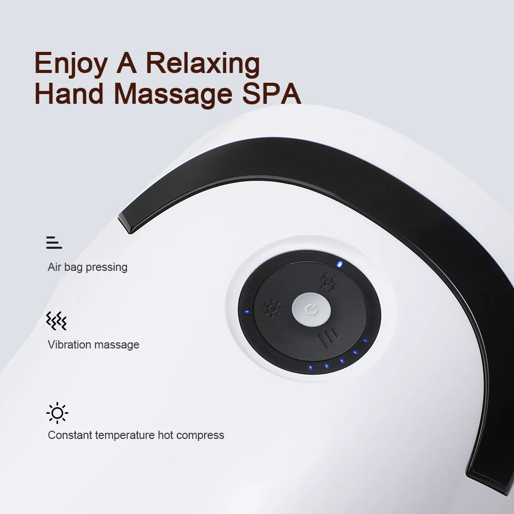 Smart Airbag Hand Massager Wireless Electric Hot Compress Carpal Tunnel Palm Acupoint Massager Vibration Kneading Finger Relax Peaceful Pleasures Health and Wellness