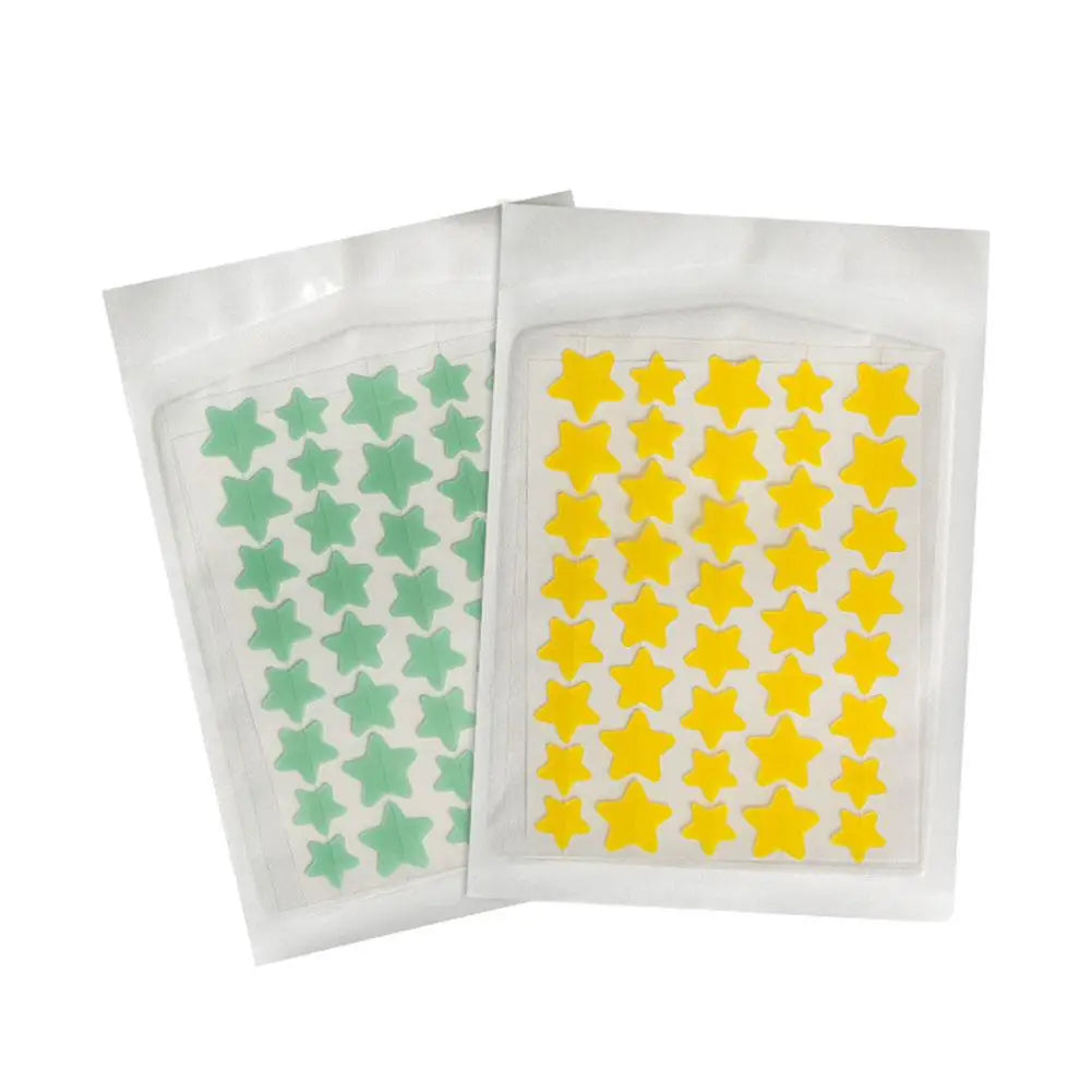 Colorful Star & Heart Shaped Acne Pimple Patches – Invisible Cute Acne Cover Stickers 40pcs Peaceful Pleasures Health and Wellness