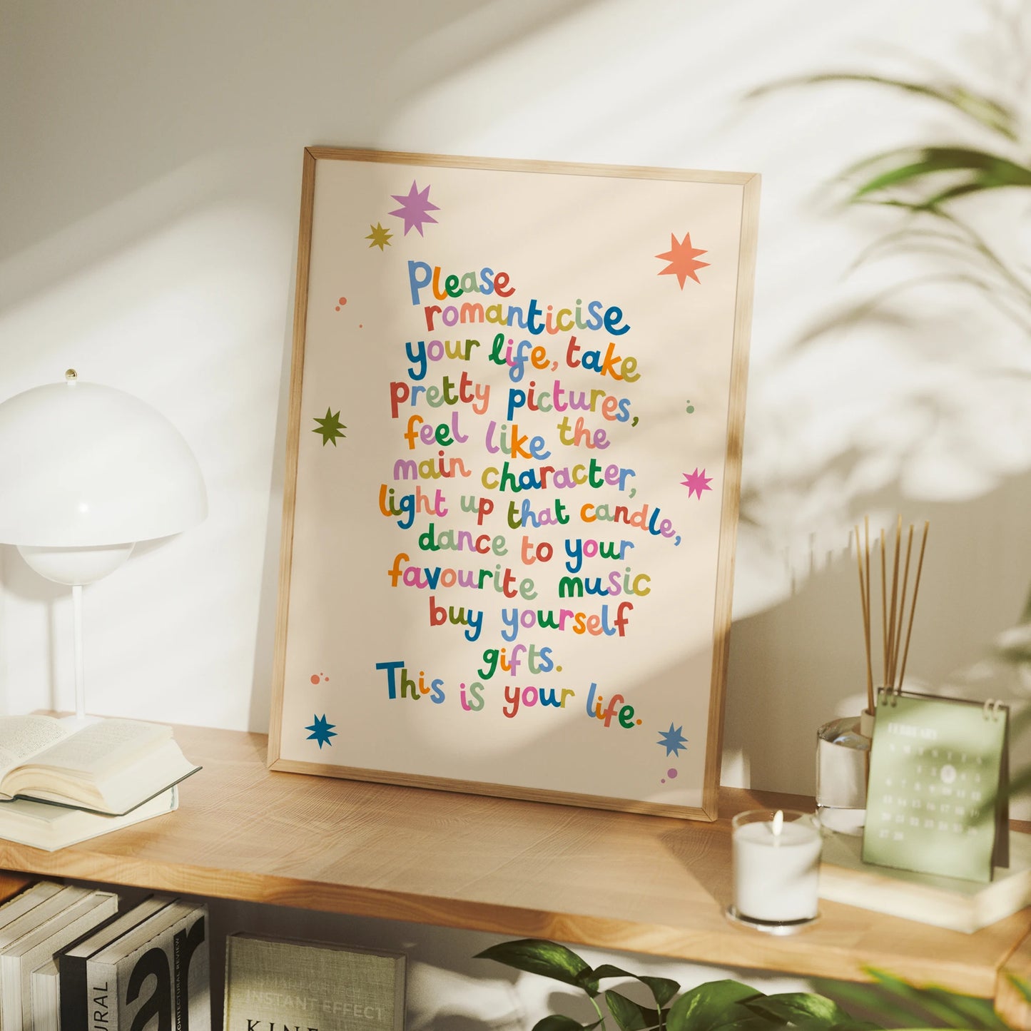 Modern Minimalist Encouraging Words Canvas Wall Art Print