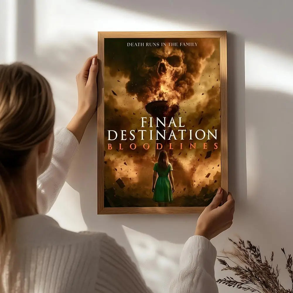 Final Destination Bloodlines HD Movie Poster | Self-Adhesive Wall Art Movie Poster Peaceful Pleasures Health and Wellness White1 21X30cmNoframe