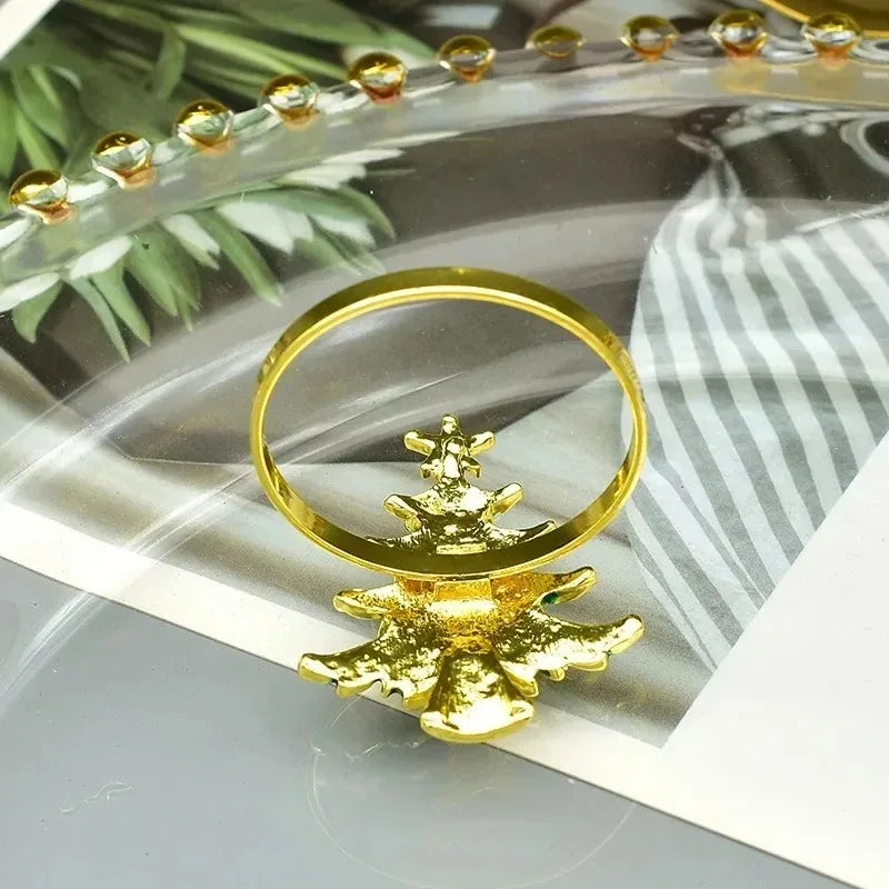 Christmas Tree Napkin Ring Holders – Set of 1–40 | Holiday Decor
