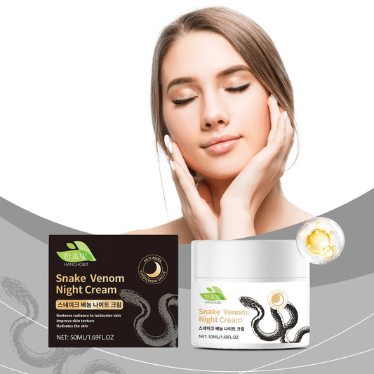 Snake Venom Night Cream – Deep Nourish & Smooth Skin | 50ml Night Face Cream Peaceful Pleasures Health and Wellness