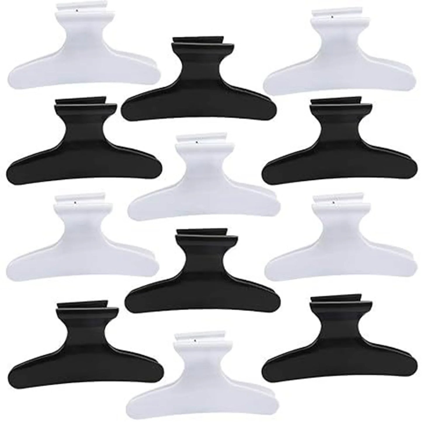 Hair Clips for Styling Sectioning Hair Root Fluffy DIY Clip Tool Hair Clamps for Hair Cutting Coloring Sectioning Peaceful Pleasures Health and Wellness Black Wihte