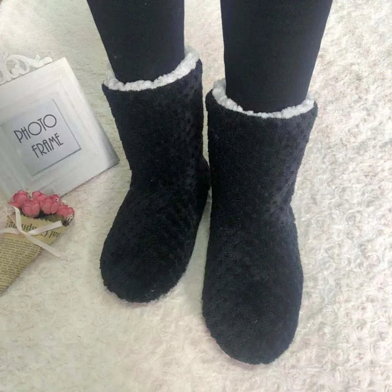 Women's Winter Fur Slippers | Non-Slip Warm Indoor House Shoes