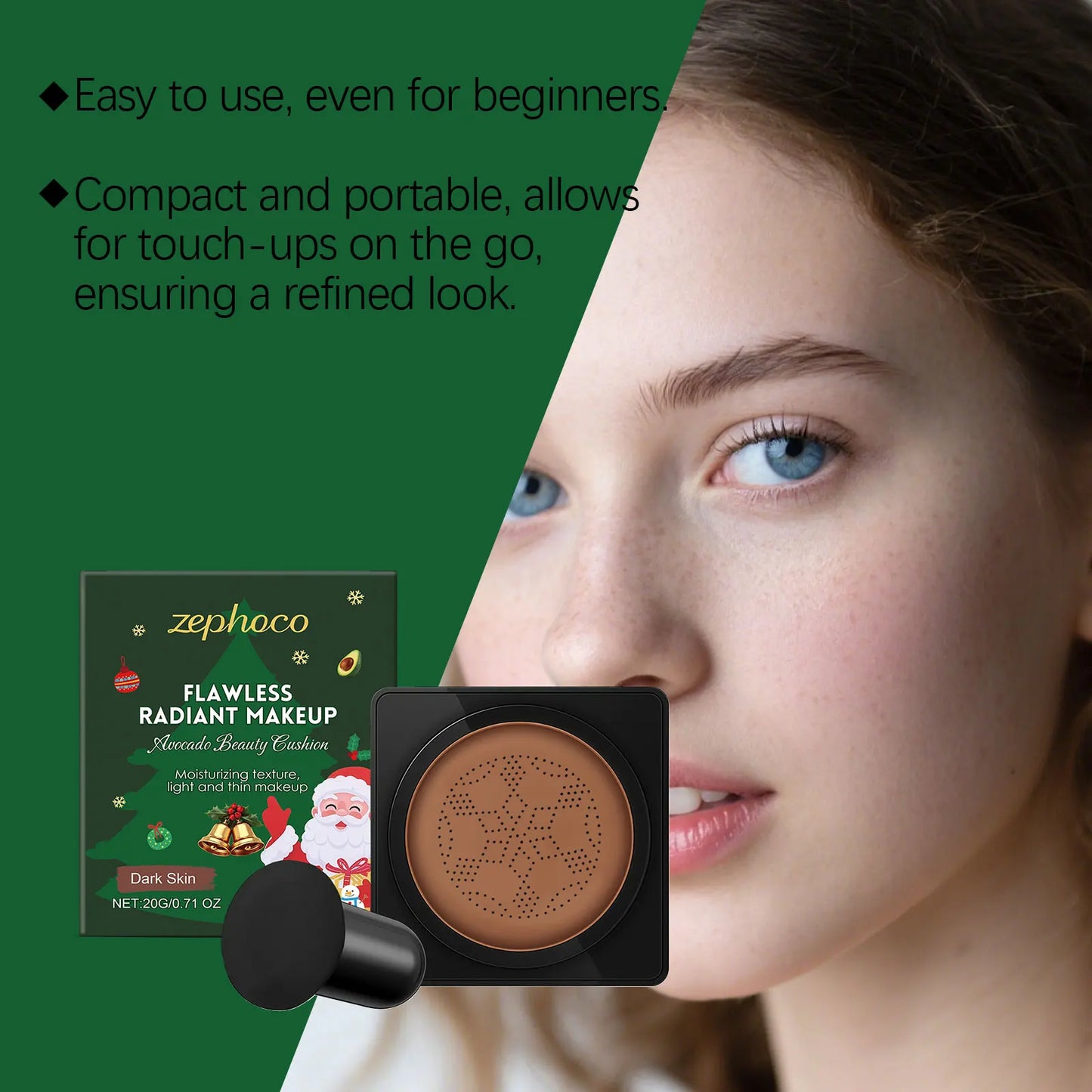 Deep Skin Tone Radiance Cushion Cream | Lightweight Makeup Primer