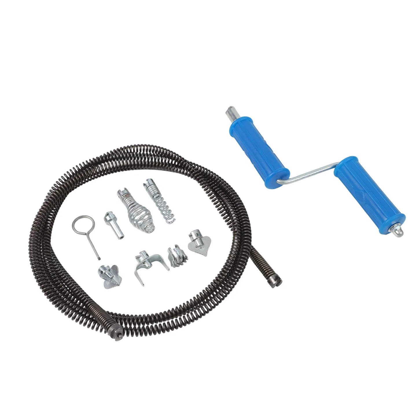 Pipe Cleaning Spiral 6 Cutting Heads | 3M Steel Drain Auger