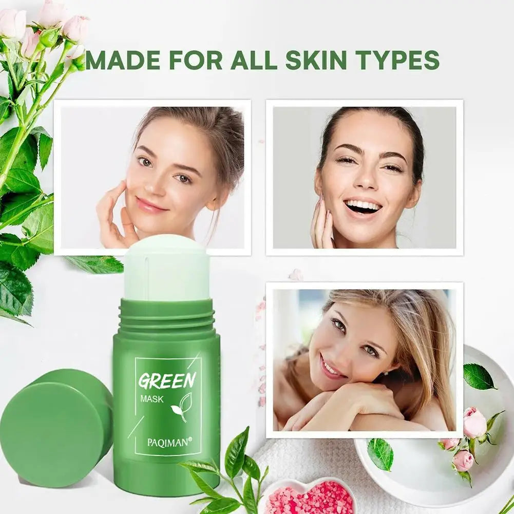 Green Tea Clay Face Mask 40g – Deep Cleansing, Pore Minimizing & Moisturizing Peaceful Pleasures Health and Wellness