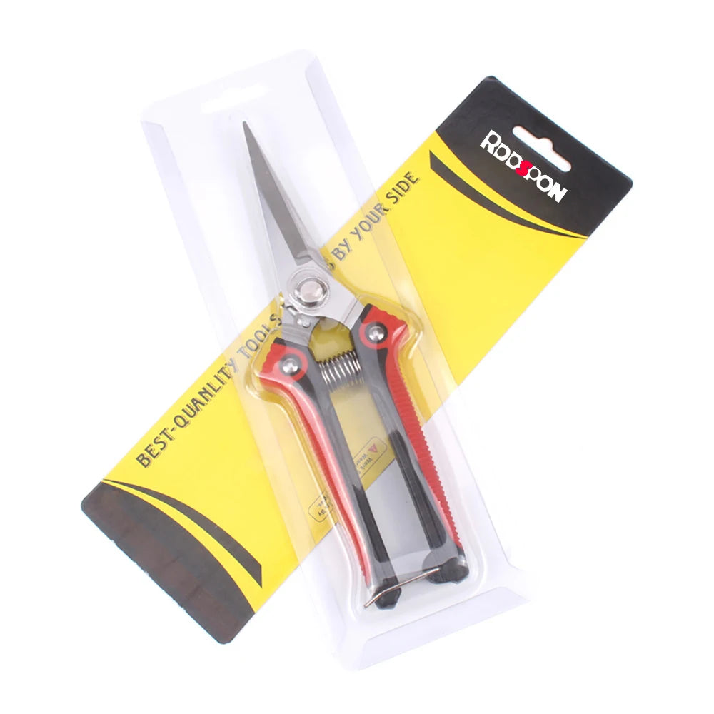 Pruning Shear Branch Scissors Stainless Steel Non-Slip Handle Sharp Garden Fruit Tree Pruning Very Sharp Garden Tools Peaceful Pleasures Health and Wellness
