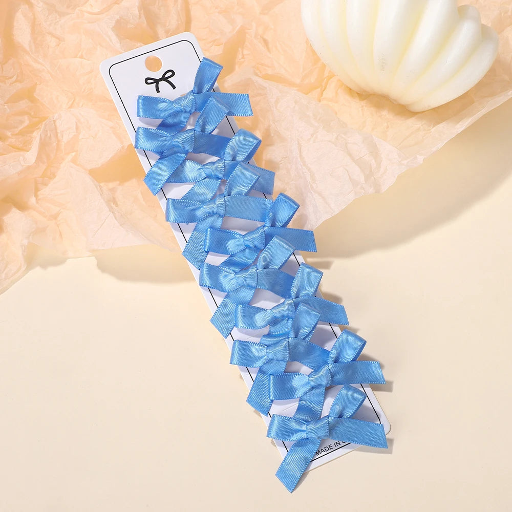 Wholesale Kids Sweet Solid Mini Bowknot Hair Clips Baby Girls Ballet