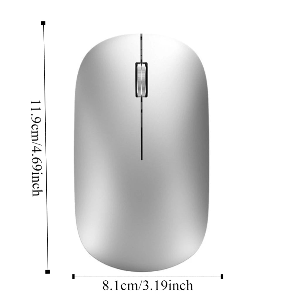 2.4Ghz+BT Wireless Mouse Dual-mode Colorful Computer Silent Mouse Lightweight Noiseless Bluetooth Gaming Mouse PC/Laptop Peaceful Pleasures Health and Wellness