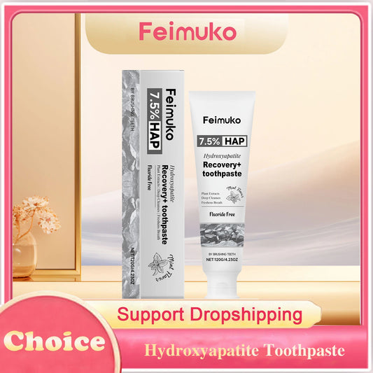 Hydroxyapatite Toothpaste Teeth Whitening Deep Cleaning Gum Repair Remove Yellow Teeth Fresh Breath Teeth Brightening Toothpaste Peaceful Pleasures Health and Wellness