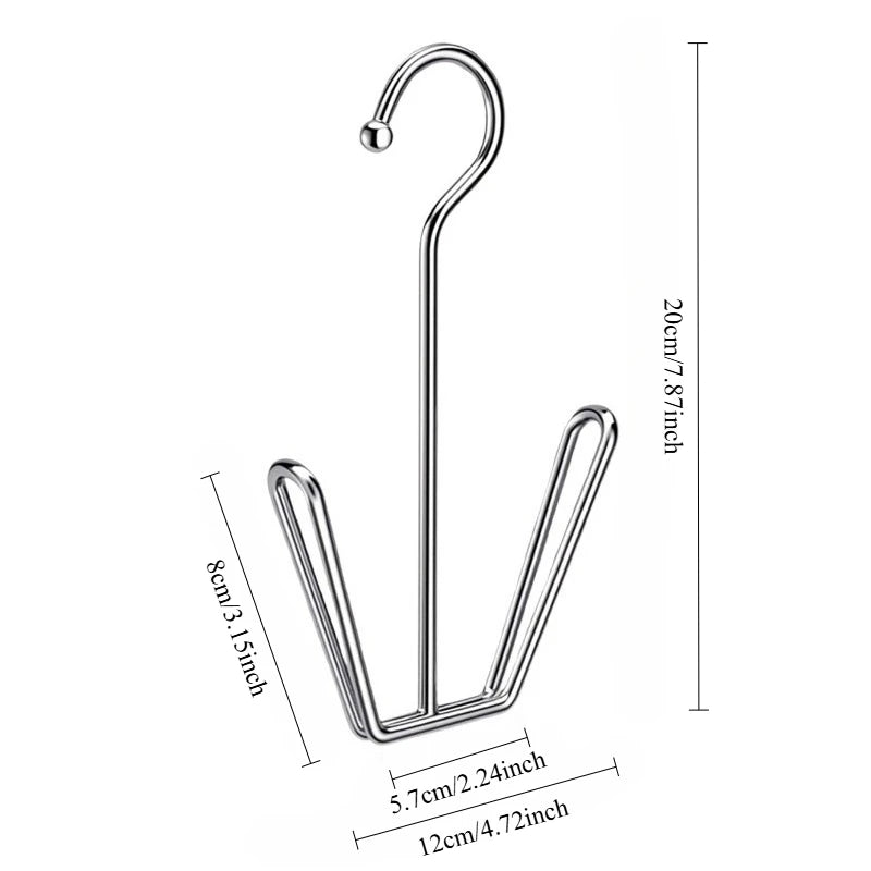 Stainless Steel Hanging Shoe Drying Rack – Windproof Hook