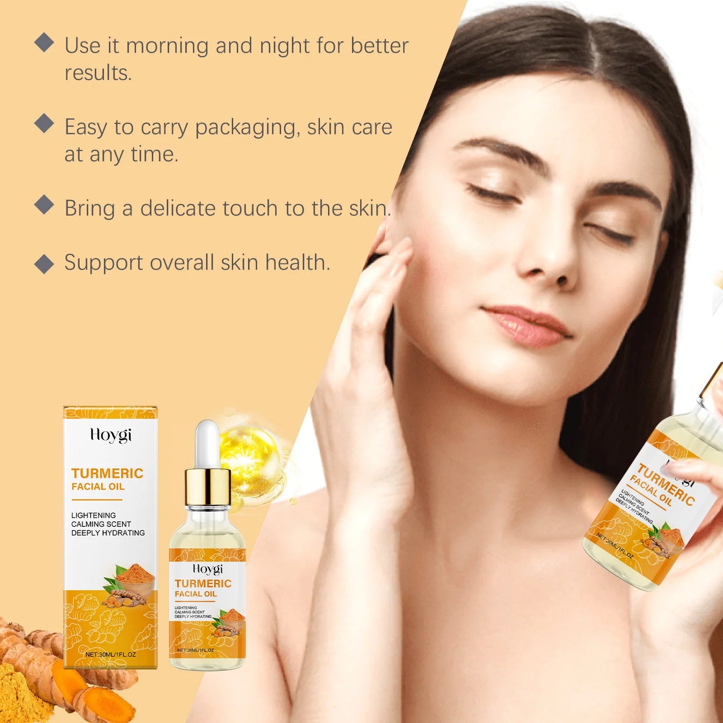 Turmeric Facial Essence Oil – Brightening & Dark Spot Fade