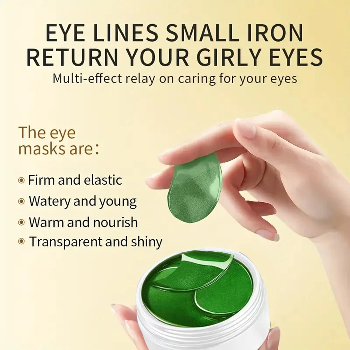 60pc Seaweed Hyaluronic Acid Eye Masks – Dark Circles & Collagen