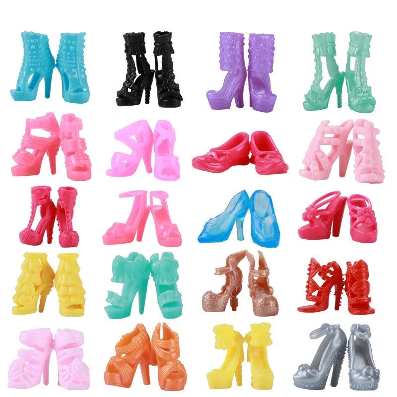 32-Piece Barbie Doll Clothes & Accessories – Dresses, Shoes & More