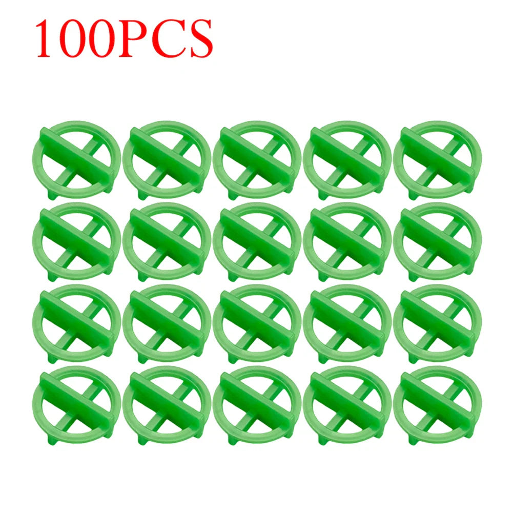 100-Piece Tile Leveling System – Spacer Clips & Wedges 1–3mm