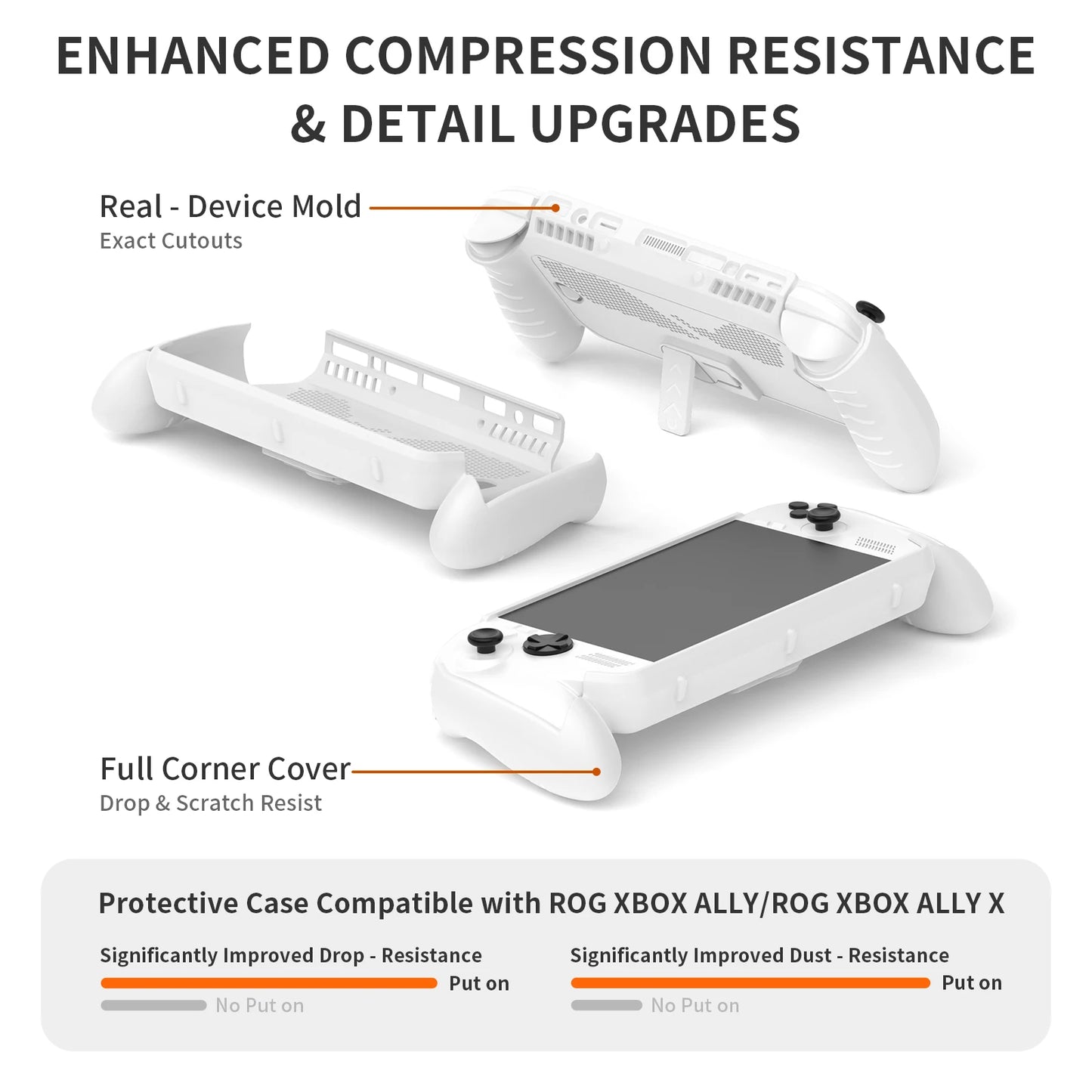 TPU Case Ergonomic Handle Grip Cover Anti-Drop Anti-Slip Handheld Game Console Host Shell For Rog Xbox Ally/Rog Xbox Ally X Case Peaceful Pleasures Health and Wellness