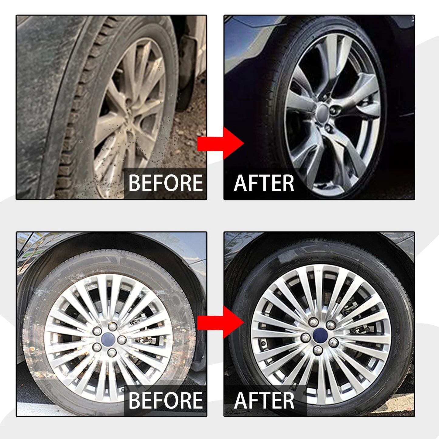 Car Tire & Wheel Hub Paste | Rust Removal, Gloss & Protection