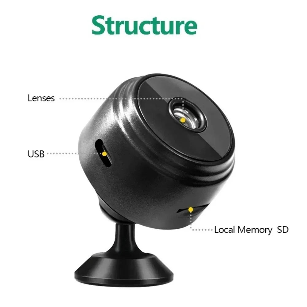A9 Mini 1080P WiFi Security Camera – Night Vision Baby Monitor