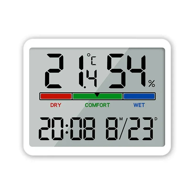 Digital Alarm Clock with Temperature & Humidity | Magnetic Desk