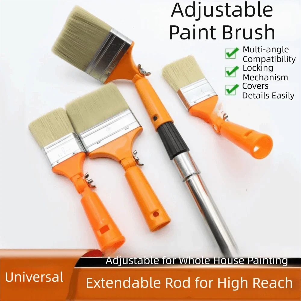 360° Adjustable Paintbrush | Replaceable Curved Head 2/3/4 In