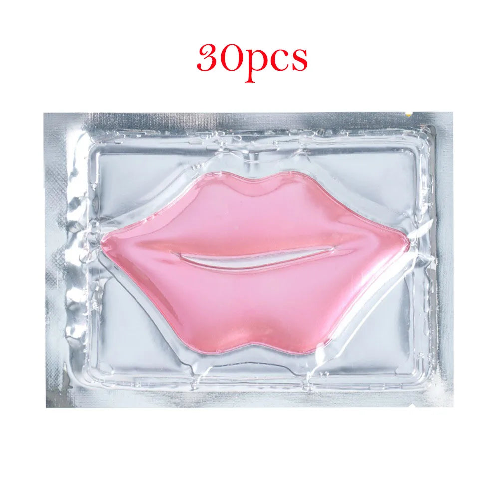 BIOAOUA 30pc Collagen Lip Mask – Hydrating Lip Patches Collagen Lip Mask Peaceful Pleasures Health and Wellness Pink 30pcs