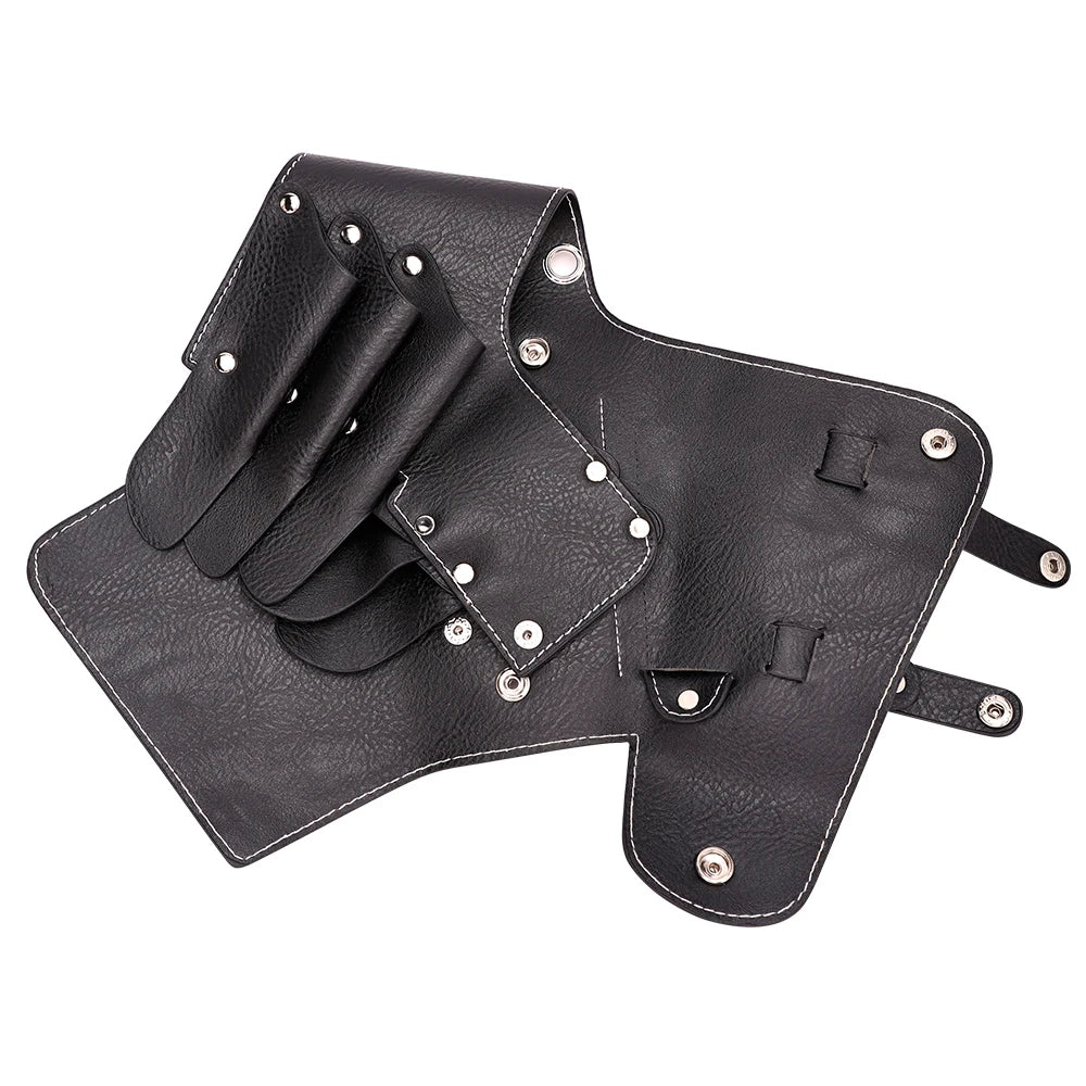 Hairdressing Scissors Waist Shoulder Belt Bag PU Leather Shears Storage Bag Salon Professional Hairdressing Stylist Scissors Bag Peaceful Pleasures Health and Wellness