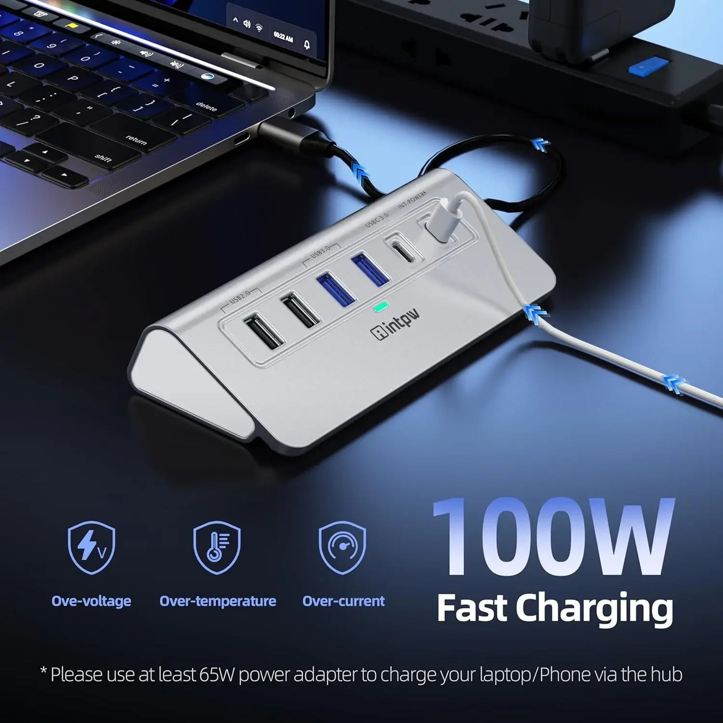 10-in-1 USB-C Docking Station with 4K HDMI, Ethernet, PD Charging for MacBook iPad Laptop Peaceful Pleasures Health and Wellness