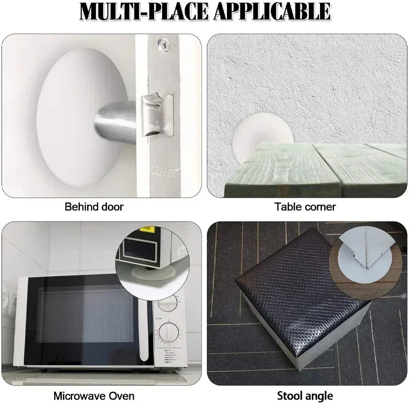 Self-Adhesive Silicone Door Stopper Bumpers – 1–5 Pack Door Stopper Bumper Peaceful Pleasures Health and Wellness