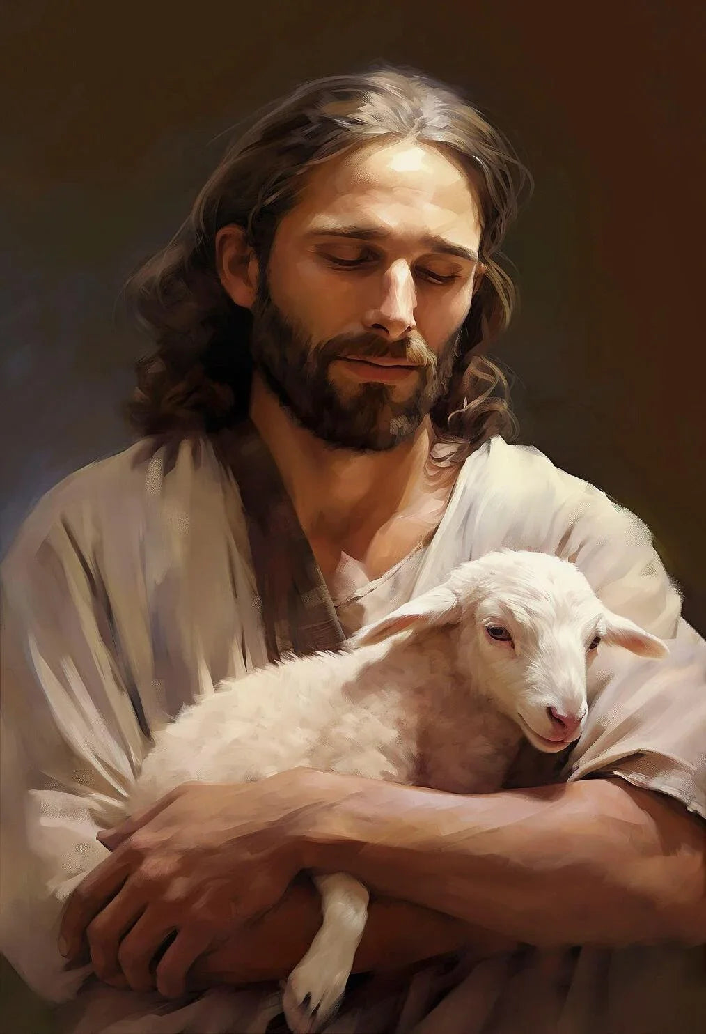Jesus Christ Divine Hand Retro Canvas Wall Art | Religious Décor
