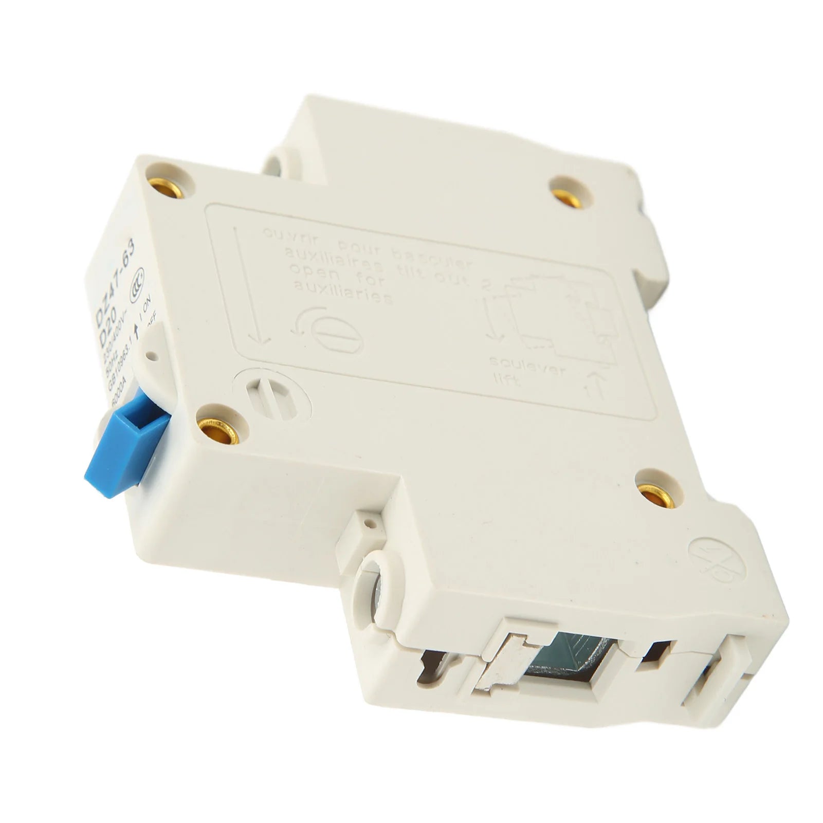 1P Miniature Circuit Breaker Circuit Modular Structure Nylon PA66 Shell AC 230V 400V 20A for Lighting System Peaceful Pleasures Health and Wellness