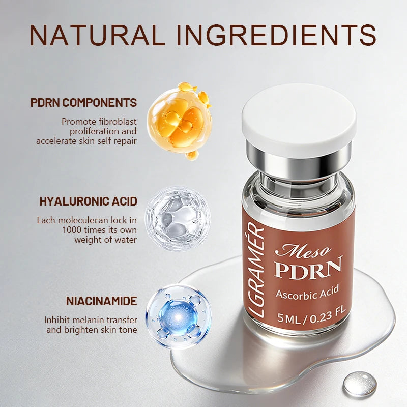 PDRN Salmon DNA Serum Vitamin C Brightening Korean Skincare 5ml Brightening Facial Serum Peaceful Pleasures Health and Wellness