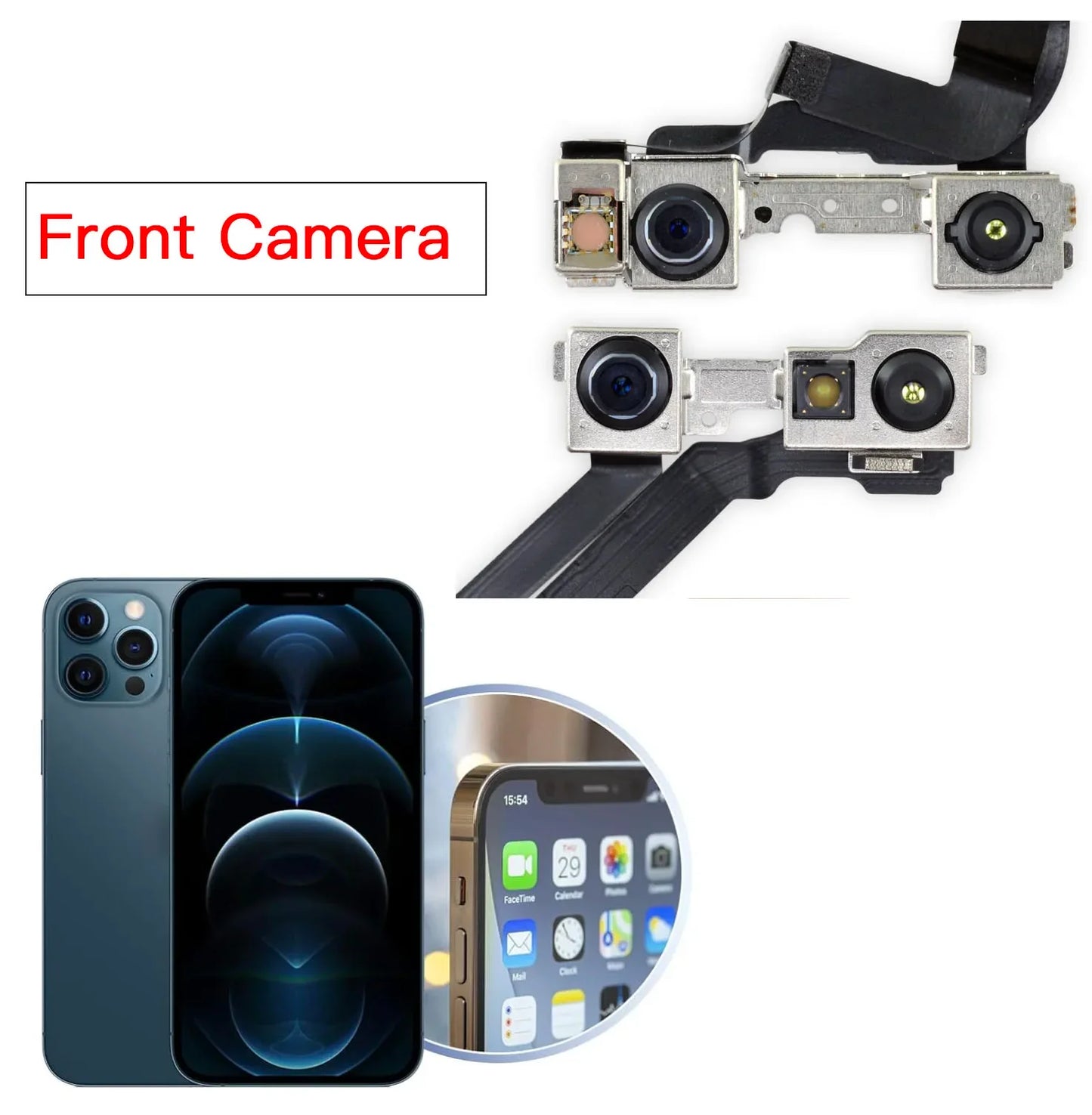 iPhone 12 Mini/Pro/Max Front Selfie Camera Flex Cable – No Face ID