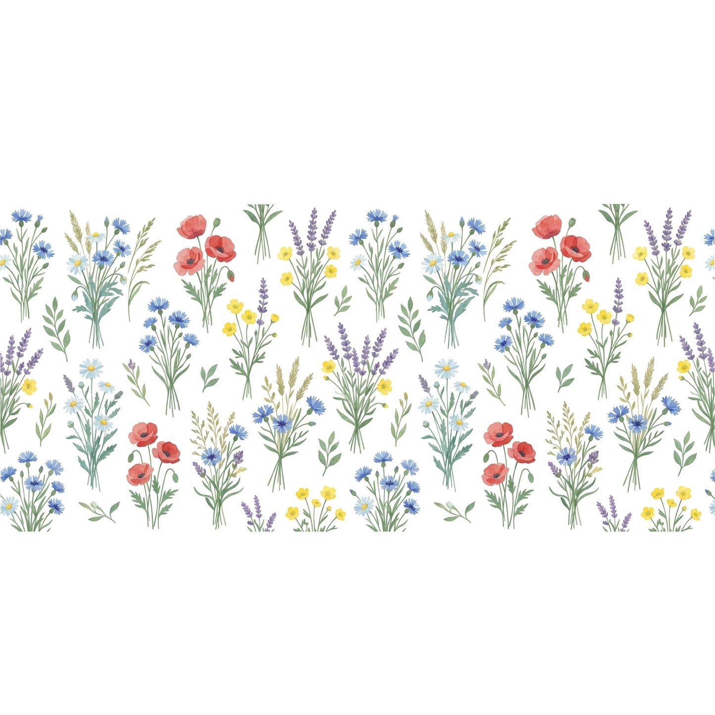 Wildflower UV DTF Transfer Sticker | Waterproof Floral Decal
