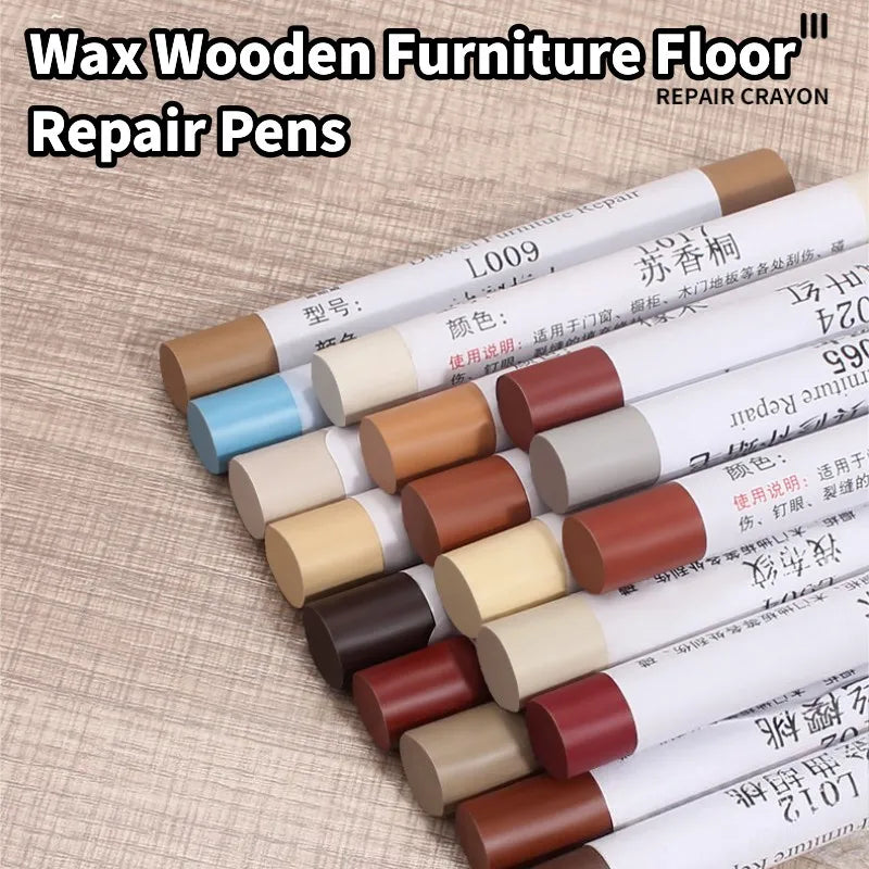 Wood Scratch Repair Crayon Pen – 20 Colors, Waterproof