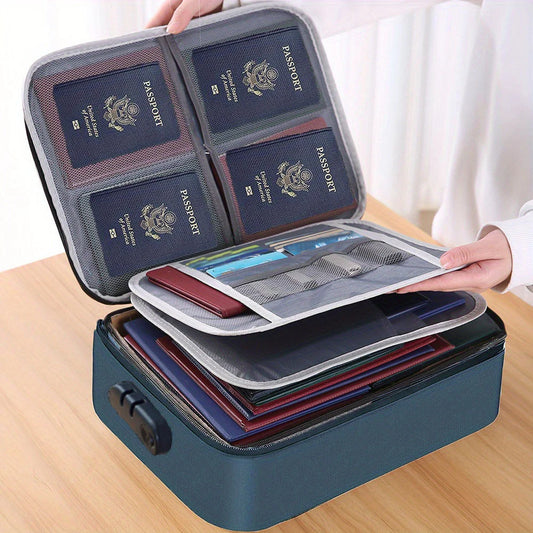 Multifunctional Briefcase with Password Lock | Document Organizer Document Organizer Briefcase Oasis Select Blue