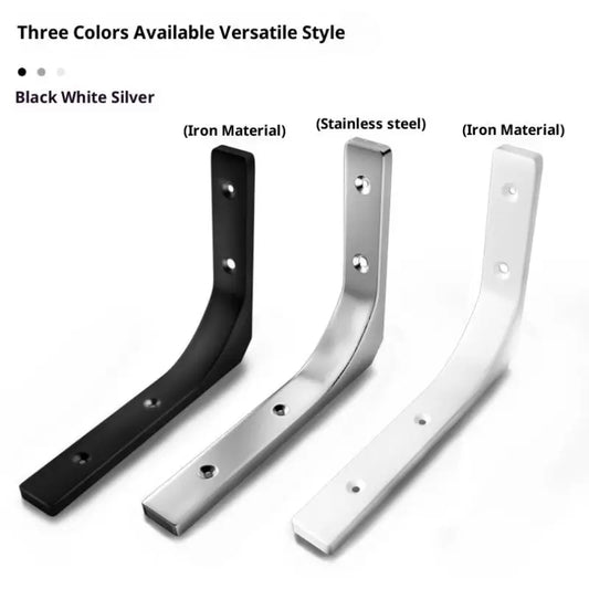 1PC Wall Mounted Shelf Angle Brackets Industrial Floating L Shelf Bracket Thick Heavy Duty Peaceful Pleasures Health and Wellness