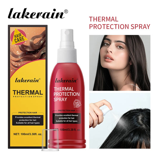 Lakerain Thermal Protection Spray Easy to Absorb Nozzle Design Moisturizing and Repairing Excellent Thermal Protection for Hair Peaceful Pleasures Health and Wellness