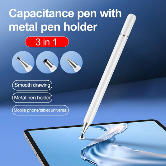 3-in-1 Capacitive Stylus For Touch Screen Stylus Pen For Tablet Touch Pen For Cell Phone Universal Capacitive Pencil For Phone Peaceful Pleasures Health and Wellness