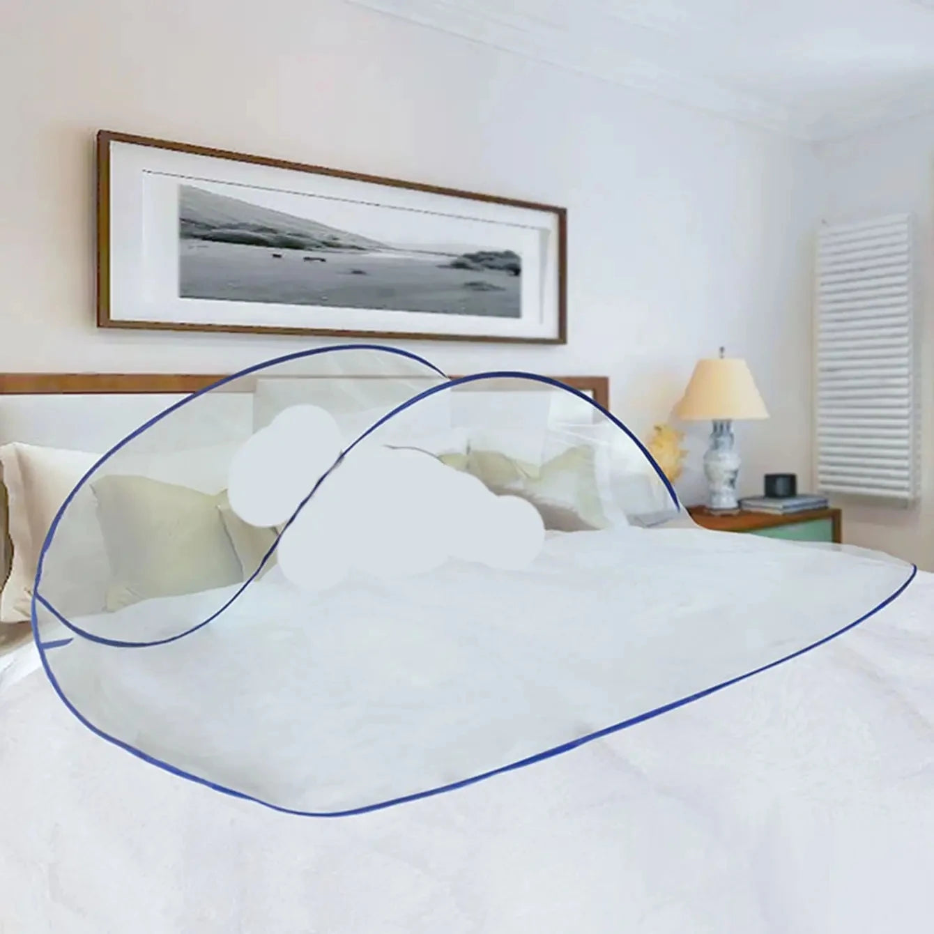 Foldable Pop-Up Mosquito Net for Travel & Camping | No Install