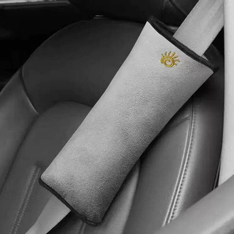 Kids Shoulder Pad Interior Car Seat Belt Chest Cushion Universal Safety Car Seat Shoulder Protector Pillow Pads for Kids Women Peaceful Pleasures Health and Wellness GRAY