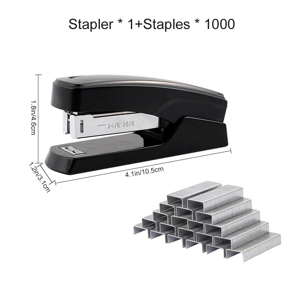Handheld Stapler 1000 Staples Student Stationery Labor-saving