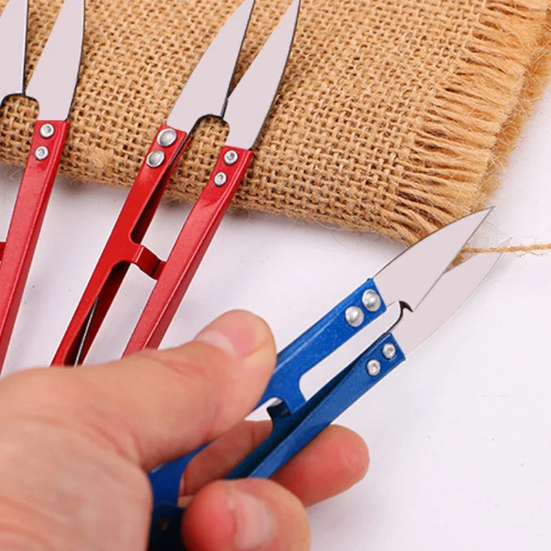 U-Shape Mini Fishing Scissors – Stainless Line Cutter 1/10Pcs