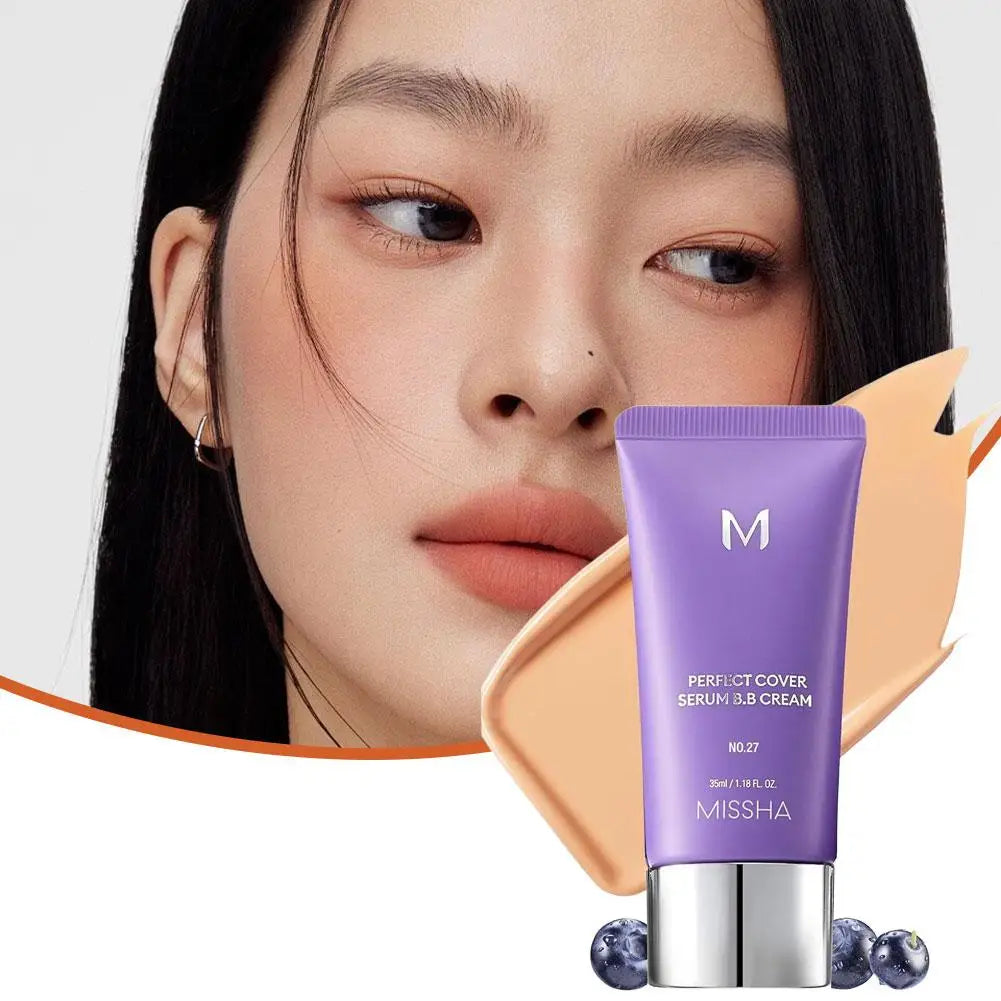 Korean Korea Bb Cream Foundation Perfect Cover Concealer Waterproof Hyaluronic Acid Color Correcting Natural and Snug Fit Peaceful Pleasures Health and Wellness