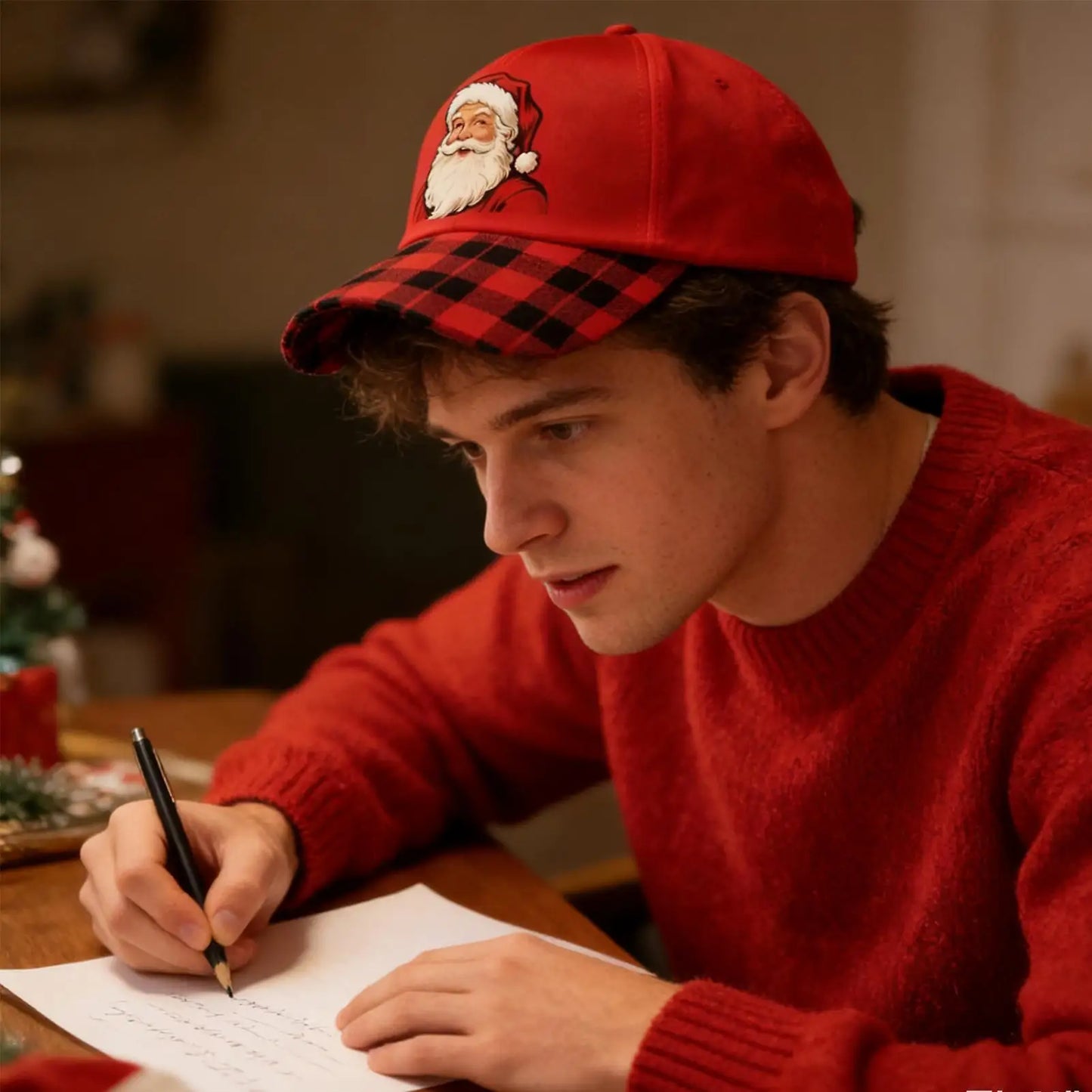 Christmas Santa Baseball Cap | Festive Embroidered Unisex Hat