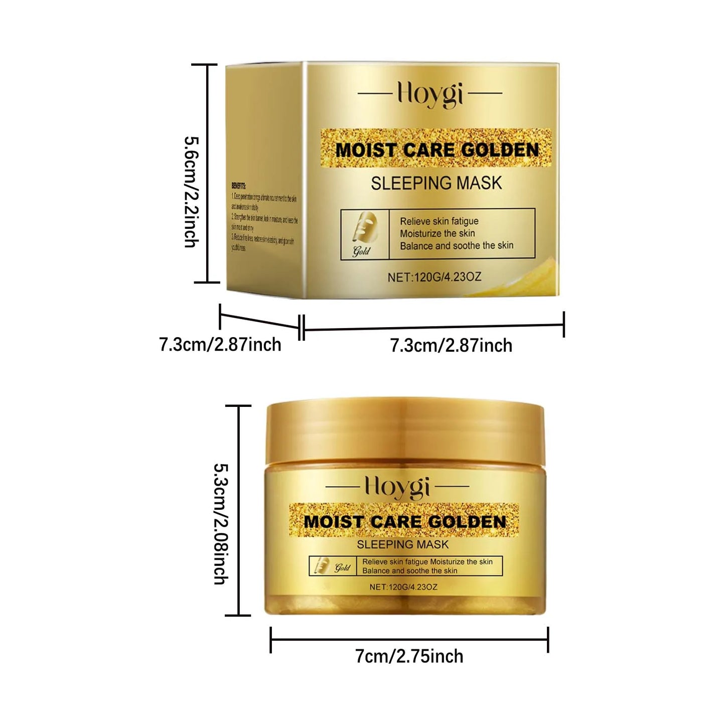 Gold Sleeping Mask – Niacinamide, Pore Tightening & Brightening